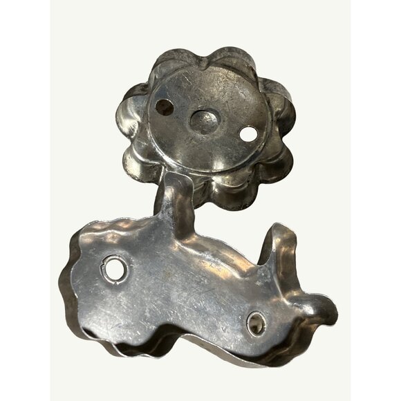 Vintage Metal & Wood Cookie Cutter Set With Fun Shapes - Picture 11 of 15